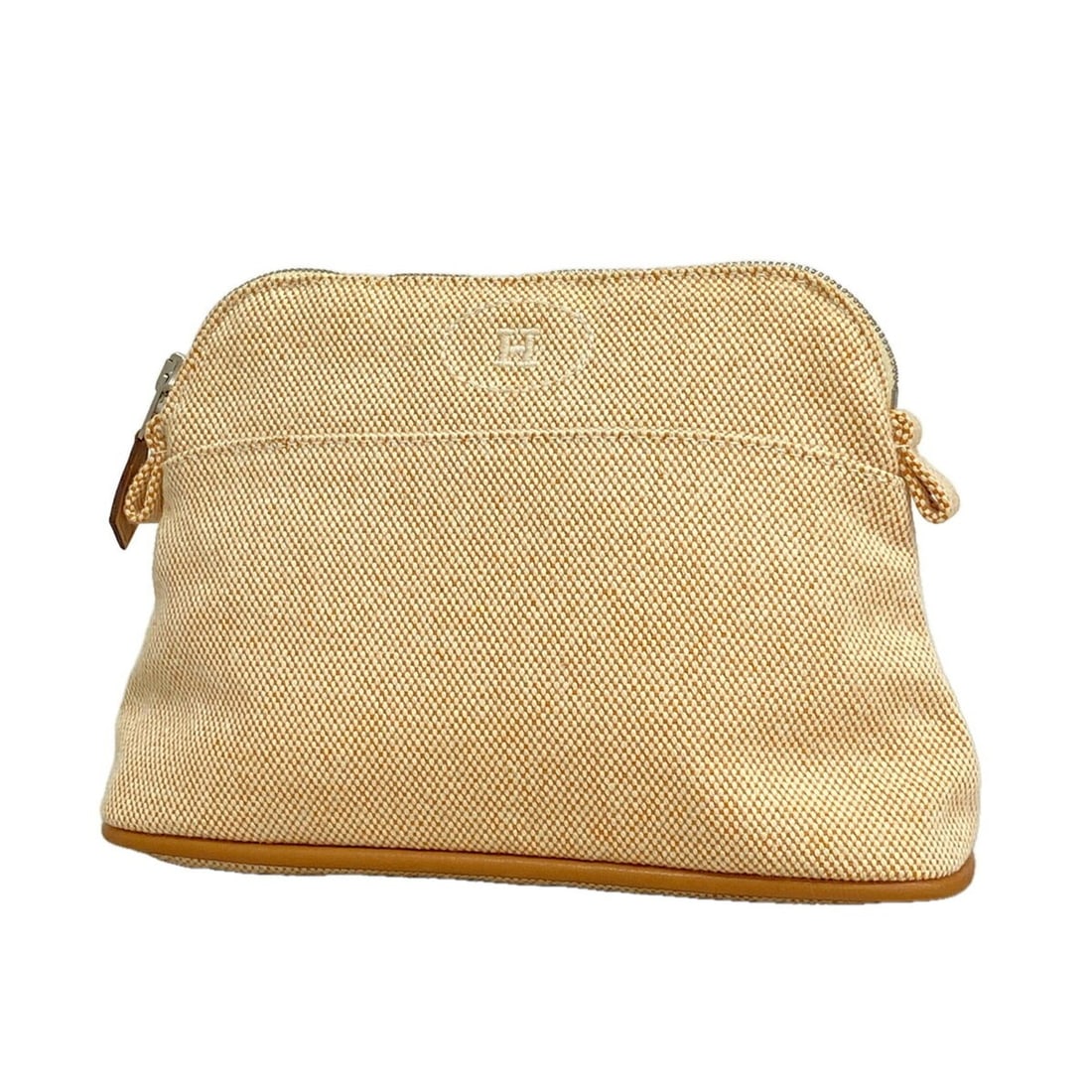 Hermes Bolide Bag/Pouch, Canvas, Orange, Women's