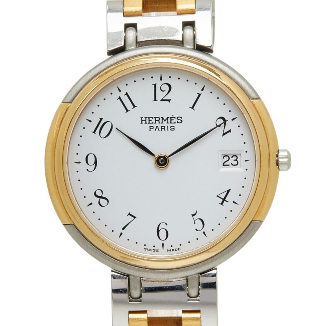 Hermes Windsor Watch 62.03 Quartz White Dial Stainless Steel Women's HERMES