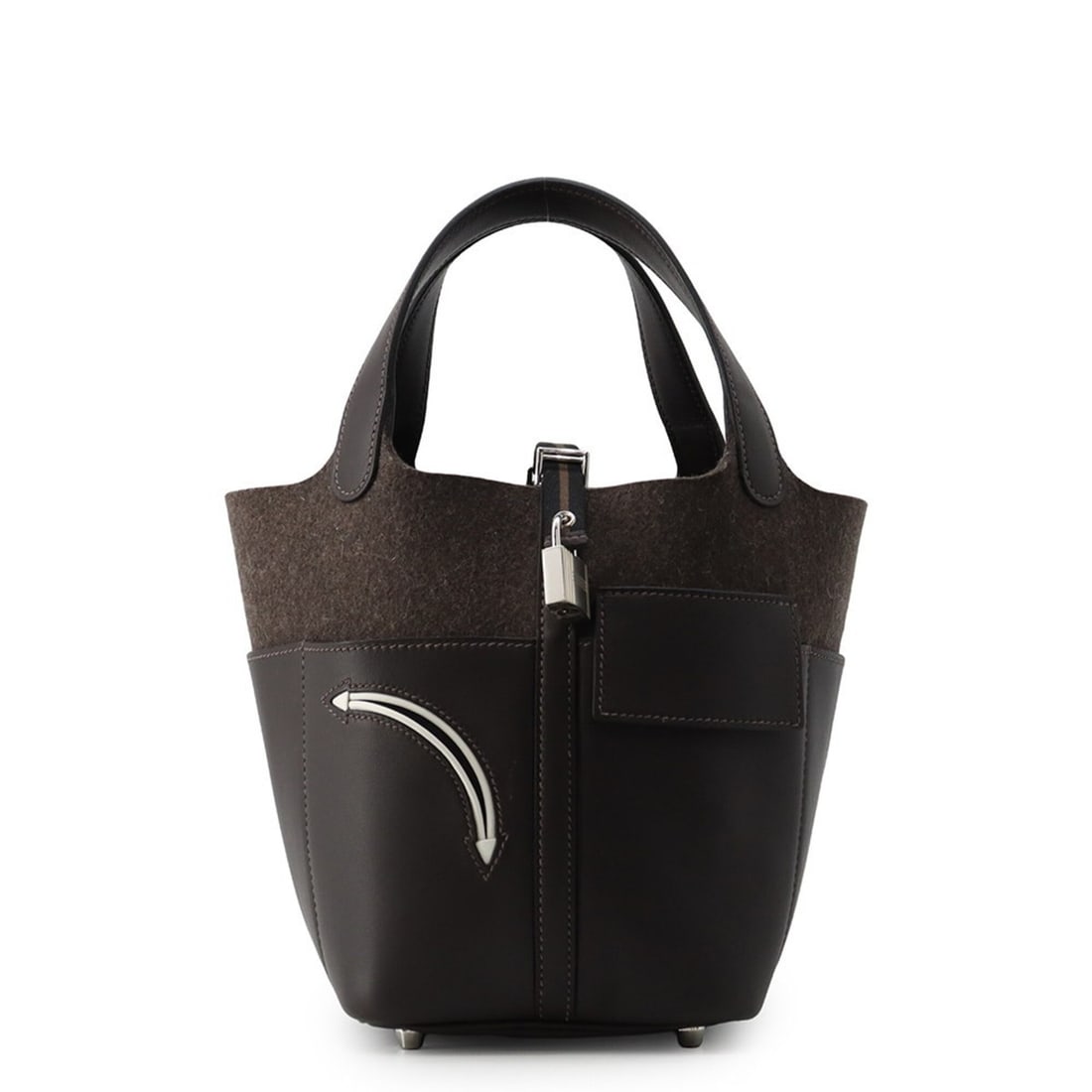 Hermes Picotin Lock PM Handbag, Go Team, Ebene Swift Felt, W Stamp, Lock, Picotin, Women's, HERMES