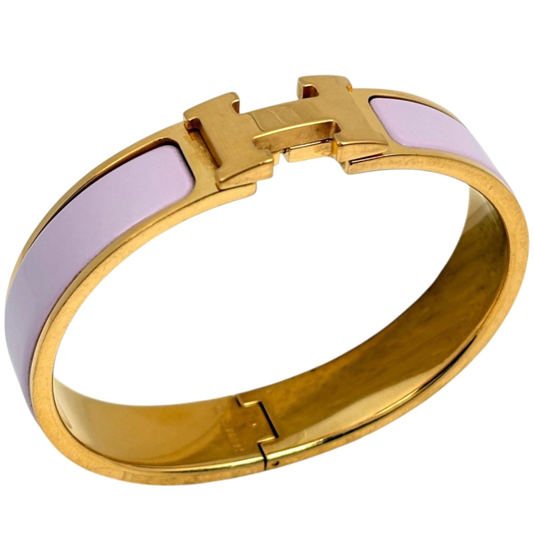 Hermes HERMES Click H Bangle Enamel Bracelet Clack Metal Silver Pink Women's: --- Catalog ---Category: SizeLength: 16cm / 6.29''Category: DesignType: BangleColor: Pink, SilverGender: WomenMaterial: MetalCategory: GeneralBrand: Hermes--- Item List ---Section: ConditionRanking: R