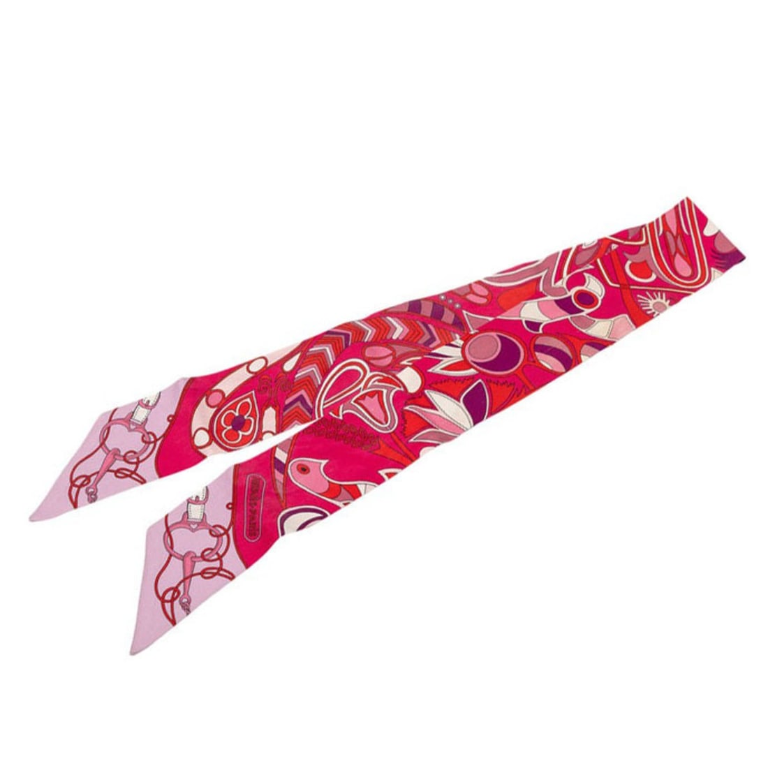 Hermes Twilly Folklore BE Fuchsia Rouge Ros Scarf Muffler Purple/Magenta Silk Women's HERMES: --- Catalog ---Category: SizeSize (LxW): 83cm x 5cm / 32.67'' x 1.96''Category: DesignType: ScarfColor: PurpleGender: WomenMaterial: Silk Category: GeneralBrand: Hermes--- Item List ---Section: Condit