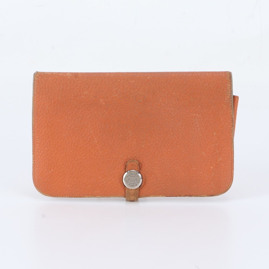 Hermes Dogon GM Leather Bi-fold Long Wallet (with ?Q stamp) for Women: --- Catalog ---Category: SizeSize (HxWxD): 12cm x 20cm x 1cm / 4.72'' x 7.87'' x 0.39''Category: DesignType: Long wallet (bi-fold)Color: OrangeGender: WomenMaterial: Leather Category: GeneralBrand: