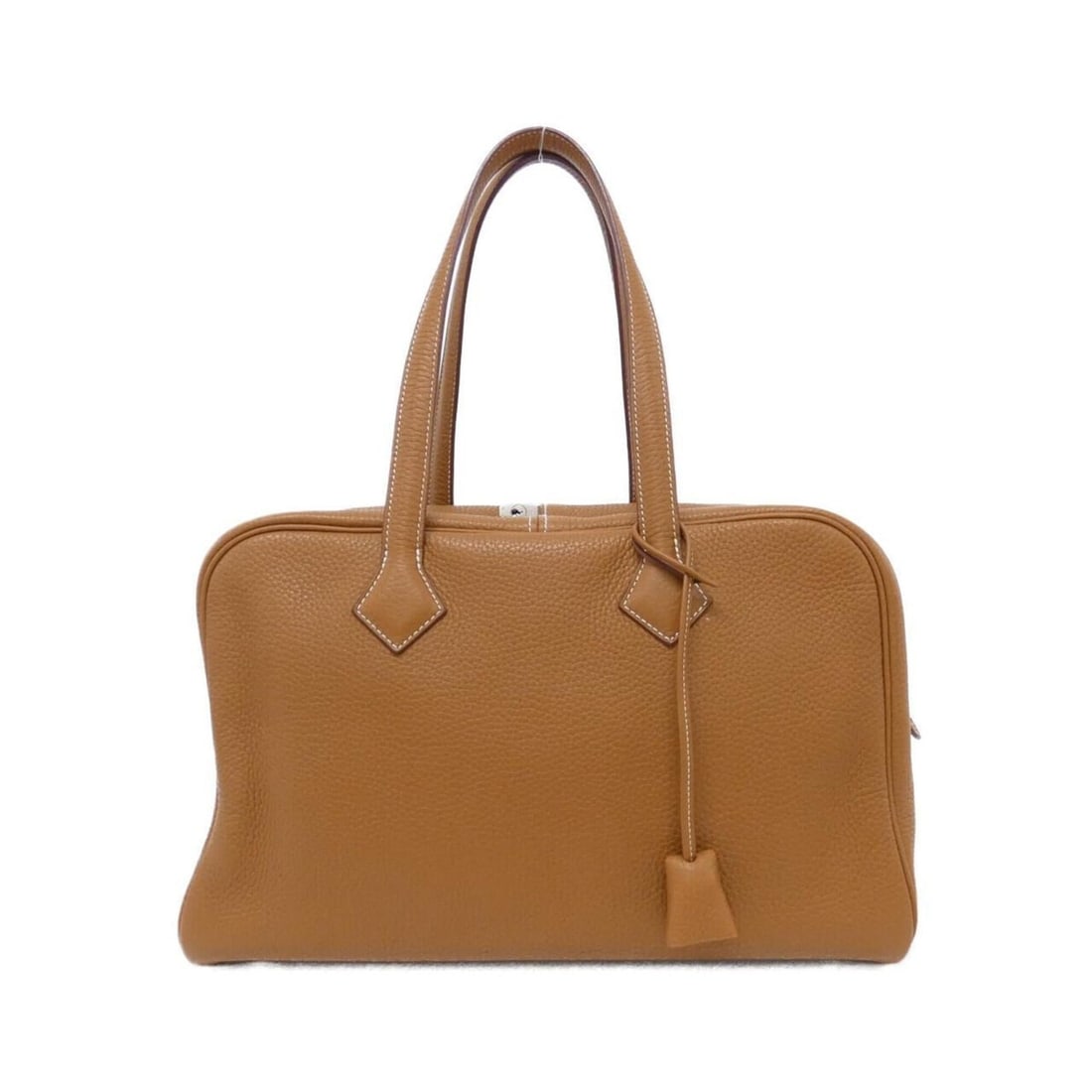 Hermes Victoria II Fourre-Tout 35cm 050021CK Boston Bag: --- Catalog ---Category: SizeSize (HxWxD): 24cm x 35cm x 15cm / 9.44'' x 13.77'' x 5.9''Category: DesignType: Boston bagColor: Beige brown, BrownGender: WomenMaterial: Taurillon clemence leather