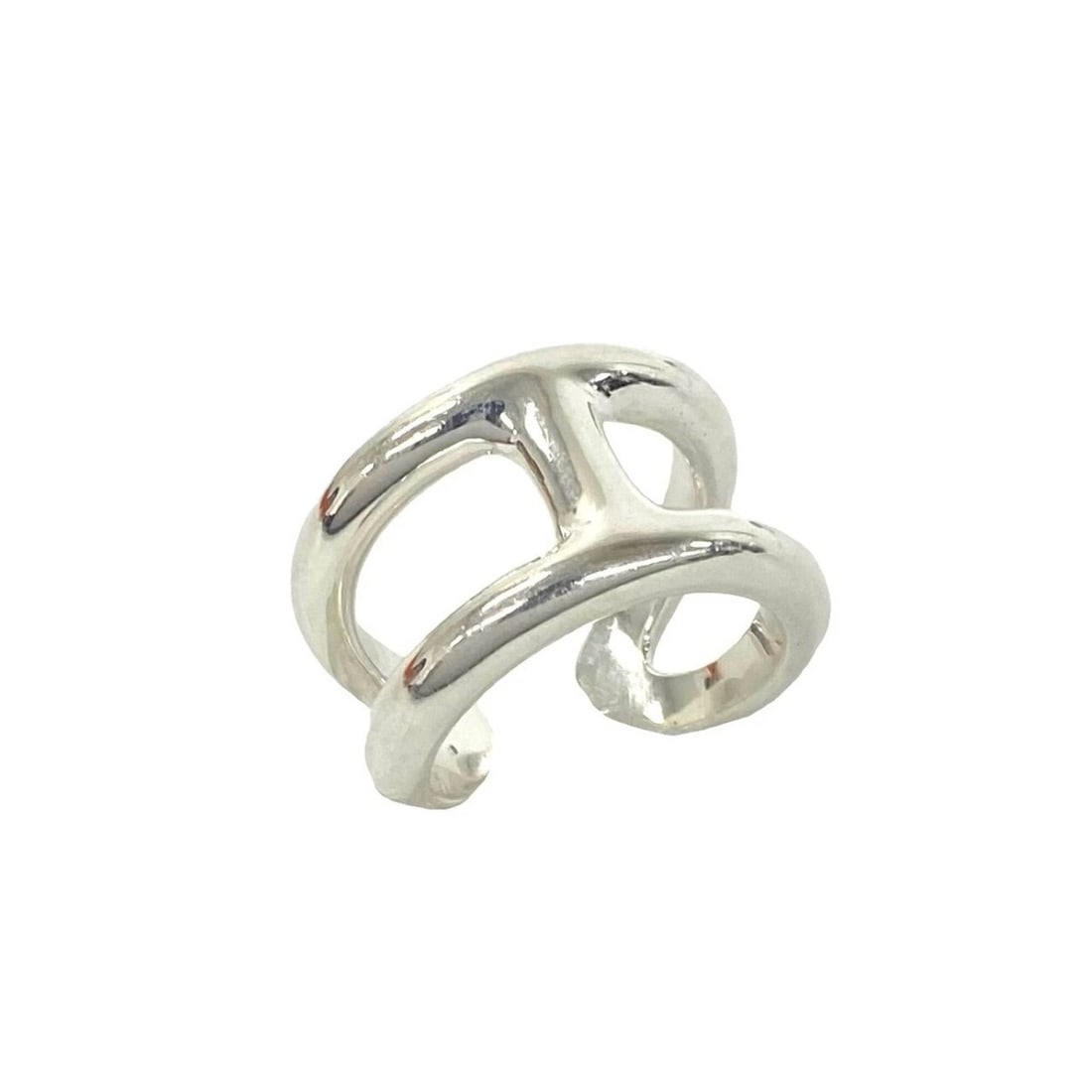HERMES Osmo's GM Ring, Sterling Silver 925, Men's Accessory, Item No. 33112: --- Catalog ---Category: SizeJP Size: 24.5US Size: 11.5Category: DesignType: Band ringColor: SilverGender: MenMaterial: Silver 925Category: GeneralBrand: Hermes--- Item List ---Section: ConditionRanki