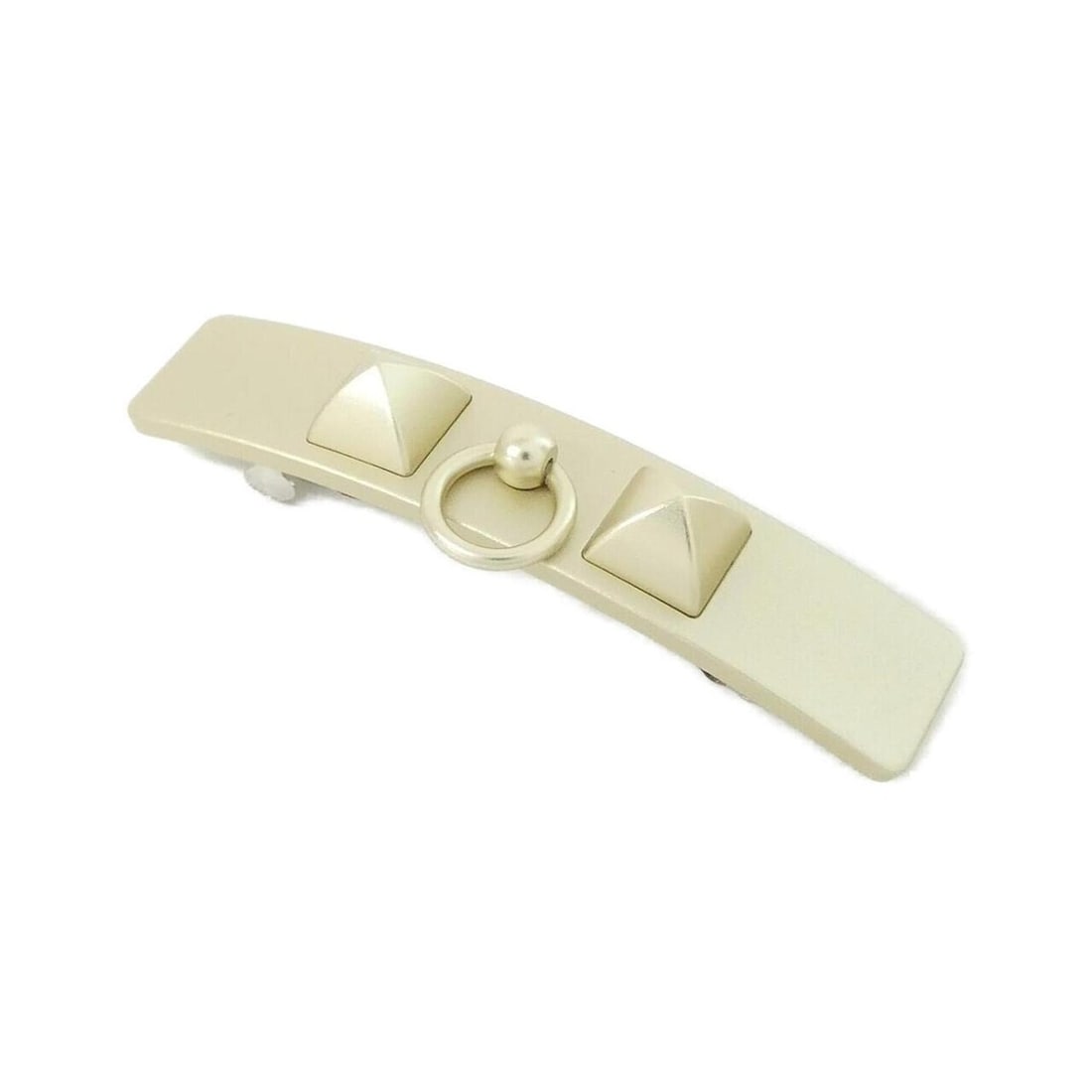 Hermes Crew Medor PM 241031G Hair Accessory Barrette: --- Catalog ---Category: SizeSize (LxW): 1.4cm x 7cm / 0.55'' x 2.75''Category: DesignType: BarretteColor: Gold, SilverGender: WomenMaterial: AluminumCategory: GeneralMPN: 241031GBrand: Hermes---