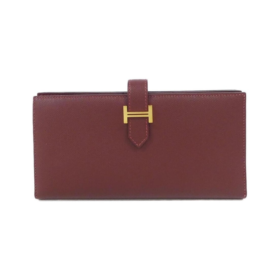 Hermes Bearn Soufflé 084871CC Wallet: --- Catalog ---Category: SizeSize (HxWxD): 9cm x 17.5cm x 1.5cm / 3.54'' x 6.88'' x 0.59''Category: DesignType: Long wallet (bi-fold)Color: Rouge H, SoufreGender: Women,MenCategory: GeneralMPN: