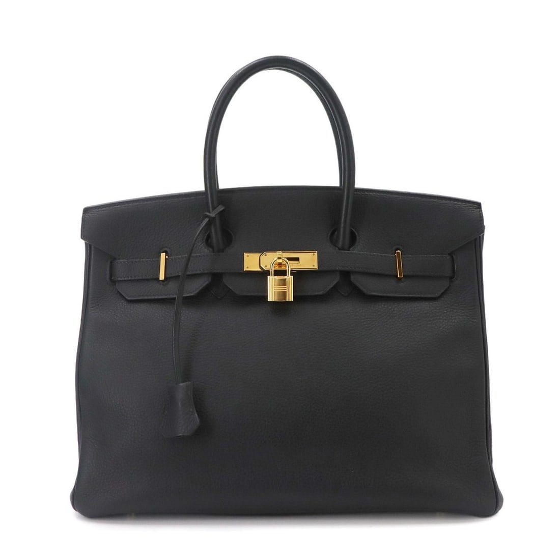 Hermes Birkin 35 Togo Black Handbag ?E Stamp Gold Hardware