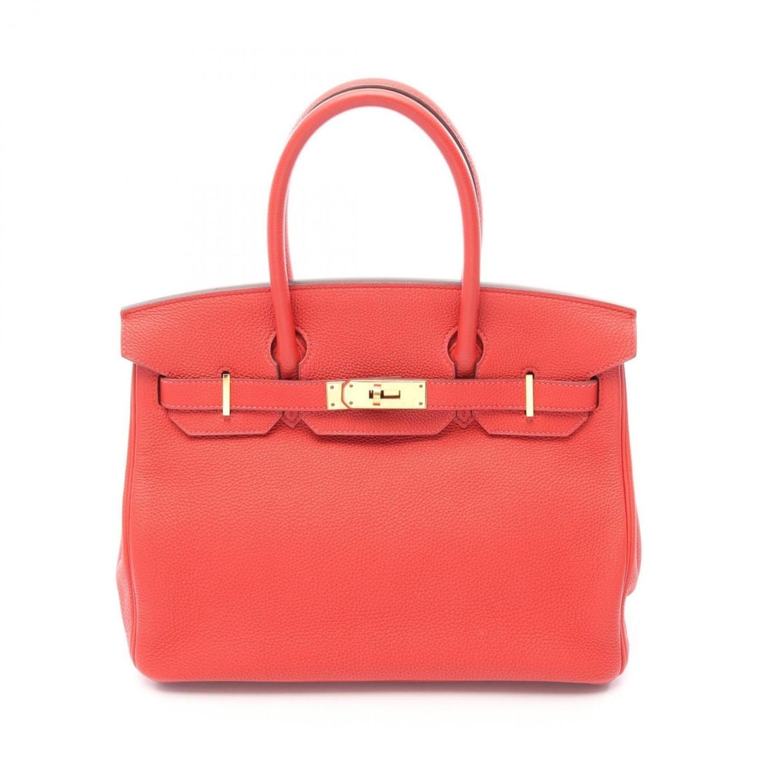 Hermes Birkin 30 Rouge Tomato Handbag, Togo Leather, Women's, Red