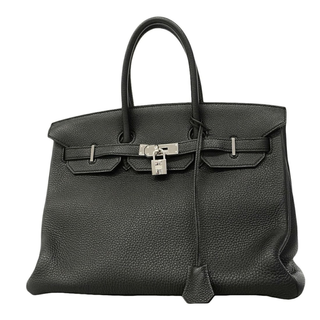 Hermes Birkin 35 Togo Black Handbag (?Q stamp) - Women's