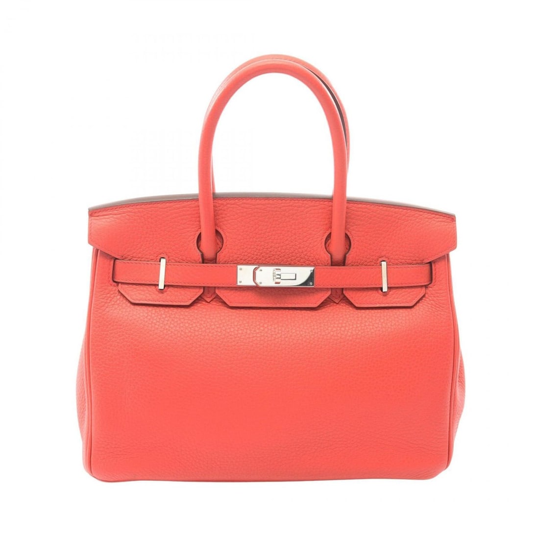 Hermes Birkin 30 Bougainvillea Handbag, Taurillon Clemence Leather, Women's, Pink, 030335CK