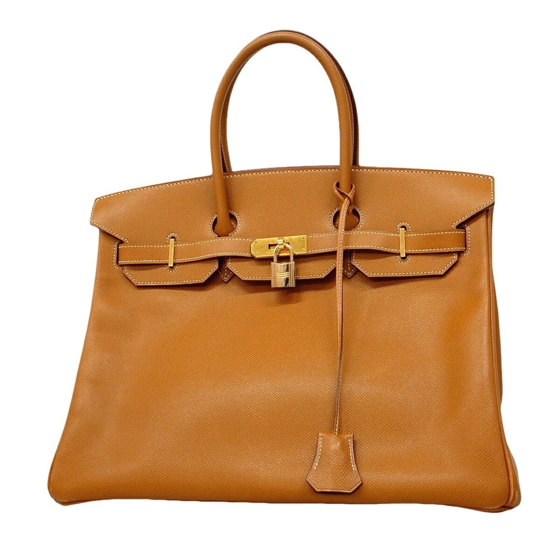 Hermes Birkin 35 Handbag, Veau Epsom Leather, Gold, ?J Stamp, Ladies', P3195555: --- Catalog ---Category: SizeSize (HxWxD): 28cm x 35.5cm x 19cm / 11.02'' x 13.97'' x 7.48''Category: DesignType: HandbagColor: GoldGender: WomenMaterial: Leather Hardware Color: GoldLeather/Fur