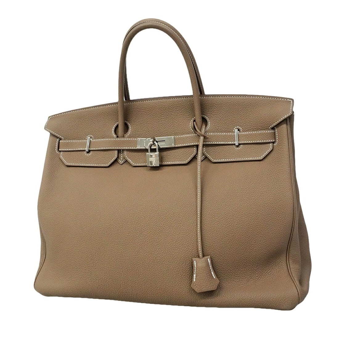 Hermes Birkin 40 Togo Etoupe Handbag, U Stamp, Men's: --- Catalog ---Category: SizeSize (HxWxD): 32.5cm x 40cm x 20cm / 12.79'' x 15.74'' x 7.87''Category: DesignType: HandbagColor: Etoupe grayGender: MenMaterial: Togo leather Hardware Color: