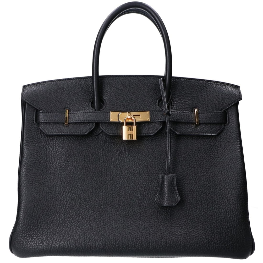 HERMES Birkin 35 Handbag - Noir Togo Leather, Gold Hardware, ?O Stamp, Women's: --- Catalog ---Category: SizeSize (HxWxD): 24cm x 35cm x 18cm / 9.44'' x 13.77'' x 7.08''Category: DesignType: HandbagColor: NoirGender: WomenMaterial: Togo leather Category: GeneralBrand: Hermes---