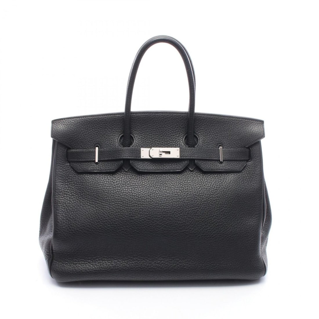 Hermes Birkin 35 Handbag, Taurillon Clemence Leather, Women's, Black