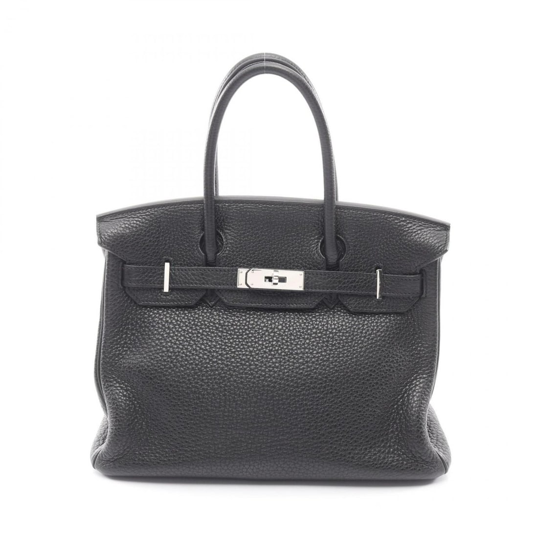 Hermes Birkin 30 Handbag, Taurillon Clemence Leather, Women's, Black