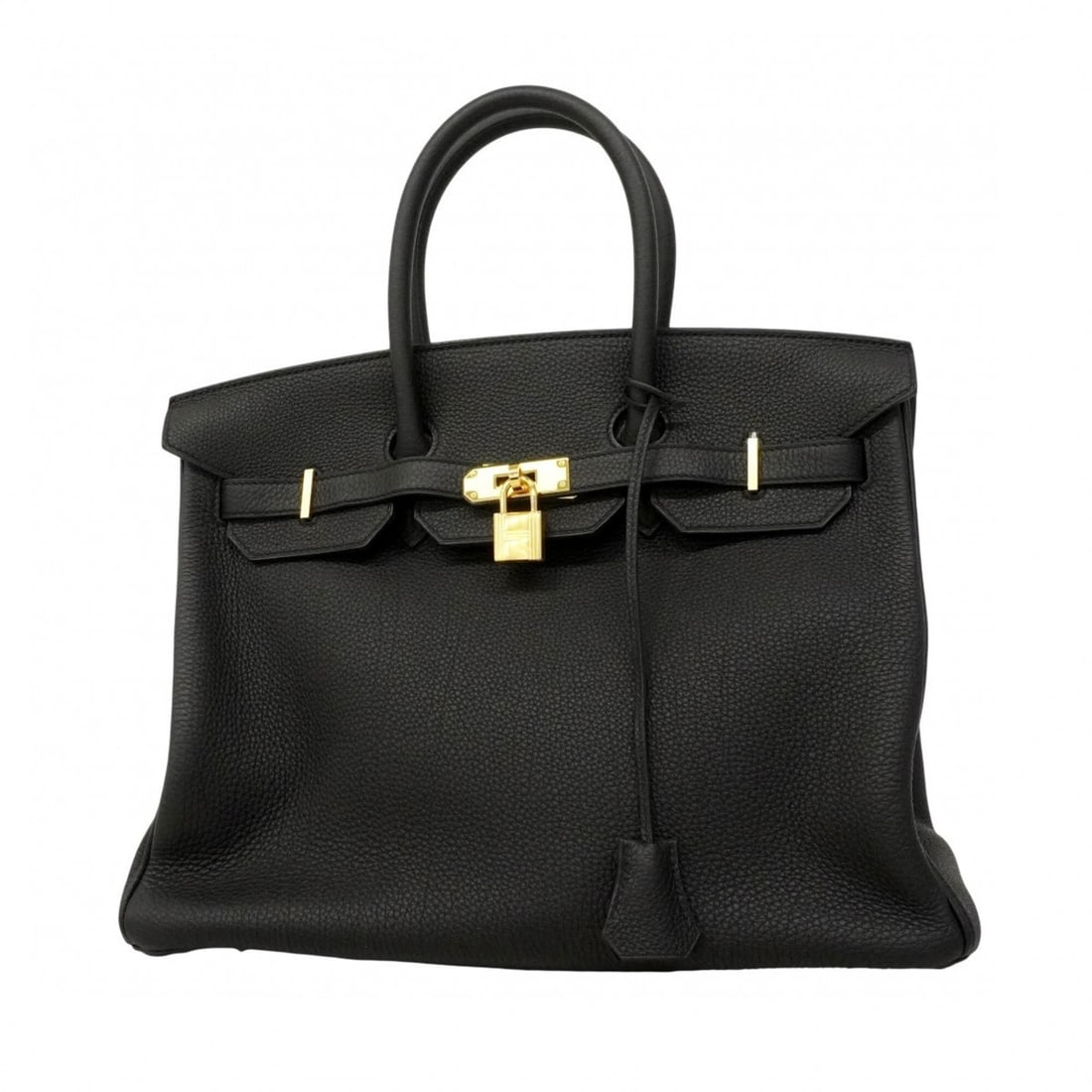Hermes Birkin 35 Togo Leather Handbag, Black, Y Stamp, Women's, P2859810