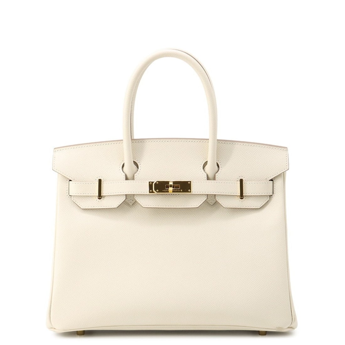 Hermes Birkin 30 Craie Epsom U stamp HERMES handbag women's: --- Catalog ---Category: SizeSize (HxWxD): 24cm x 30cm x 15.5cm / 9.44'' x 11.81'' x 6.1''Category: DesignType: HandbagColor: WhiteGender: WomenMaterial: Epsom leather Category: GeneralBrand: HermesCo