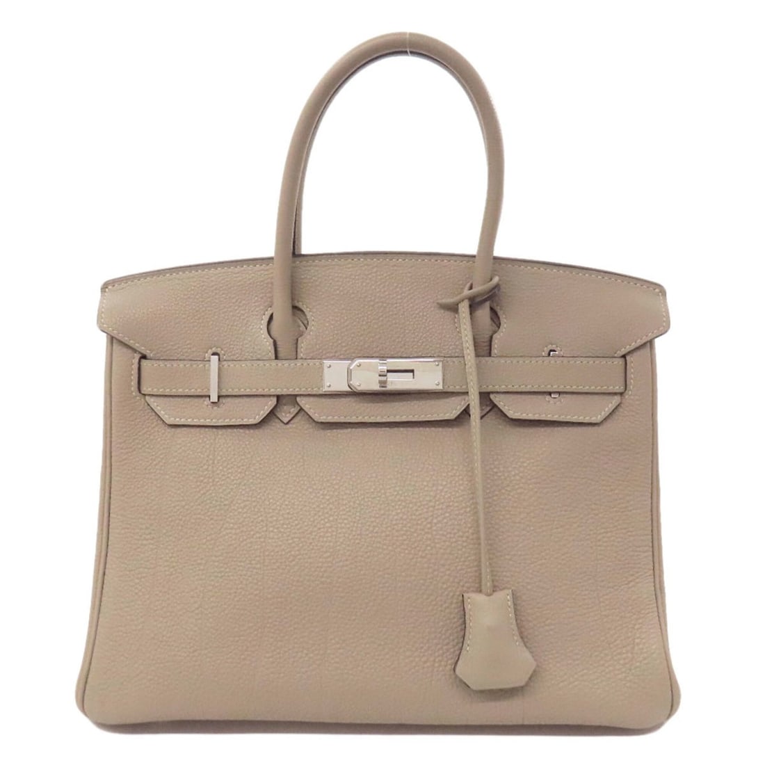 Hermes Birkin 30 Silver Hardware Handbag Togo Leather Women's HERMES: --- Catalog ---Category: SizeSize (HxWxD): 23cm x 30cm x 16cm / 9.05'' x 11.81'' x 6.29''Category: DesignType: HandbagColor: BeigeGender: WomenMaterial: Togo leather Category: GeneralBrand: Hermes--- 