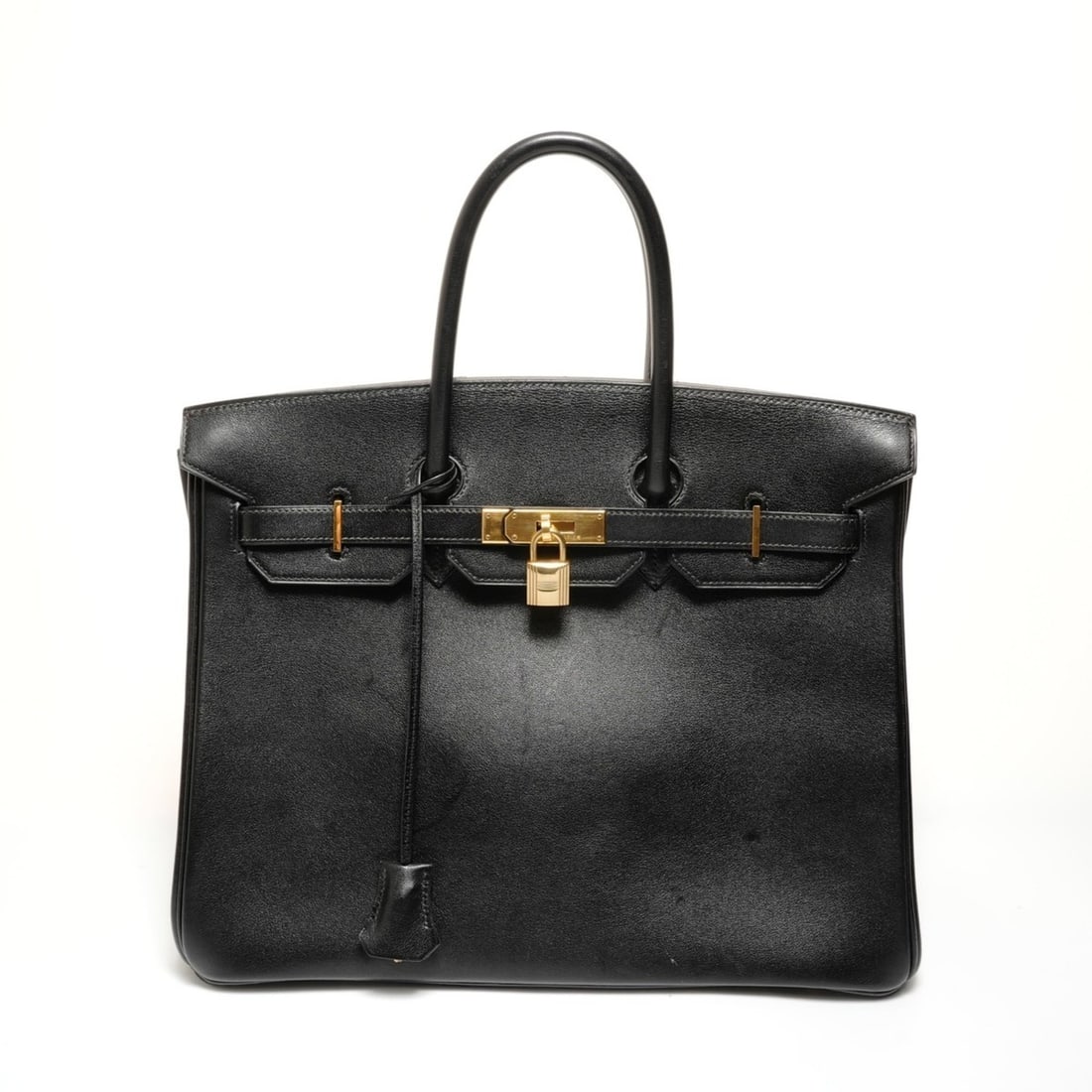 Hermes Birkin 35 Veau Gulliver ?Z Handbag Black