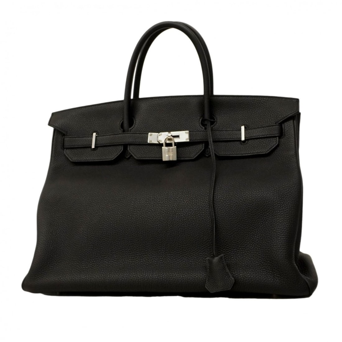 Hermes Birkin 40 Handbag, Togo Leather, Black, Y Stamp, Men's, P2563793: --- Catalog ---Category: SizeSize (HxWxD): 32cm x 40cm x 22cm / 12.59'' x 15.74'' x 8.66''Category: DesignType: HandbagColor: BlackGender: MenMaterial: Togo leather Hardware Color: SilverCategory: Gen