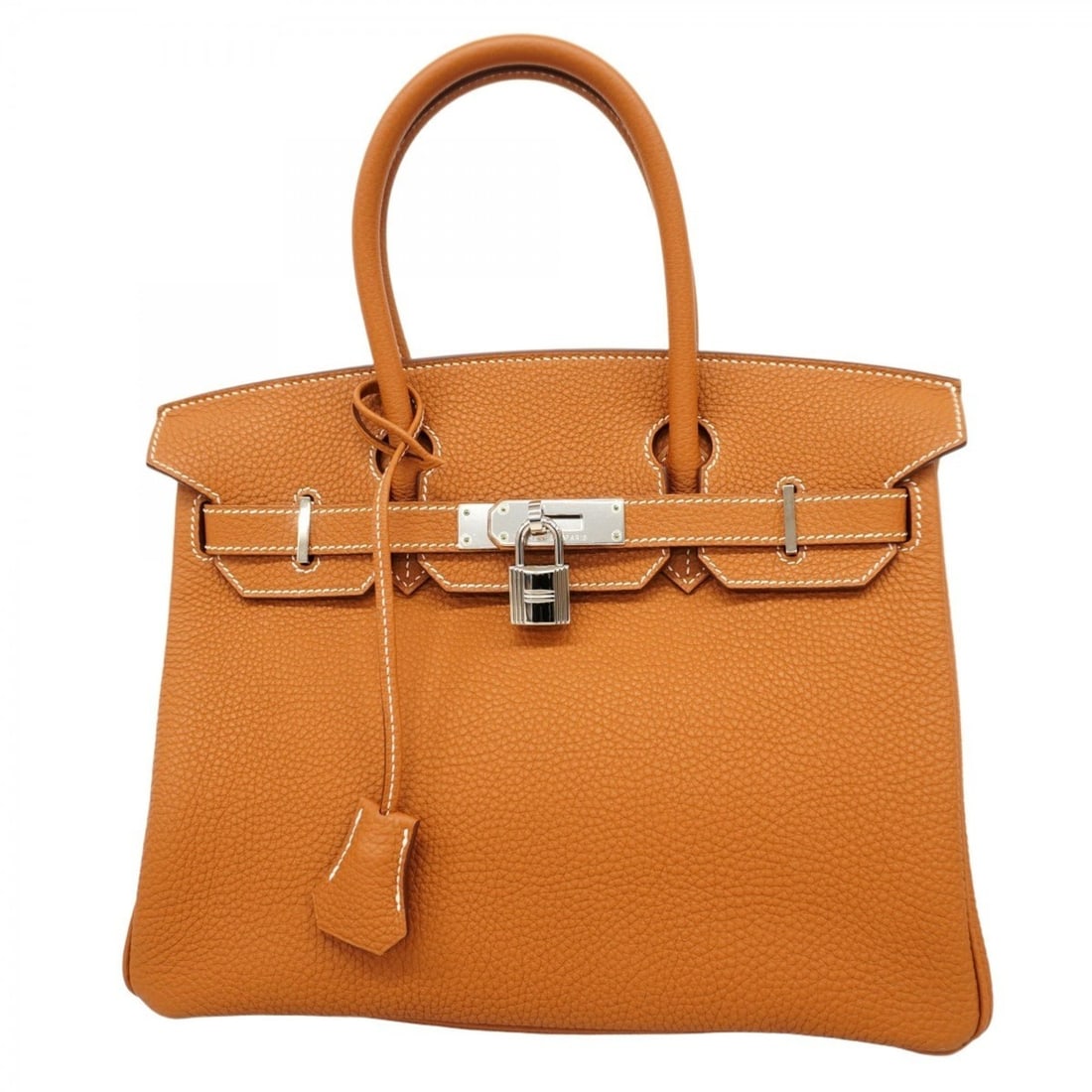 Hermes Birkin 30 Togo Gold Handbag (N Stamp) for Women