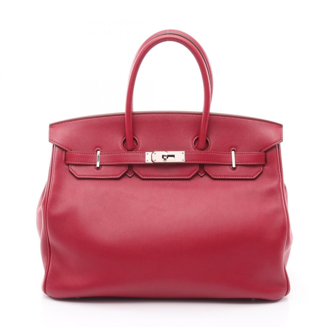 Hermes Hermès Birkin 35 handbag in calfskin leather (cowhide) with Swift accents, available pink