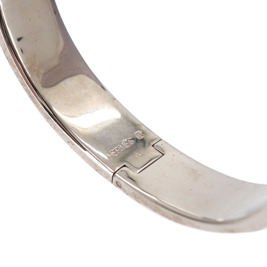 Hermes Clic H PM Bangle, Red and Silver - 7