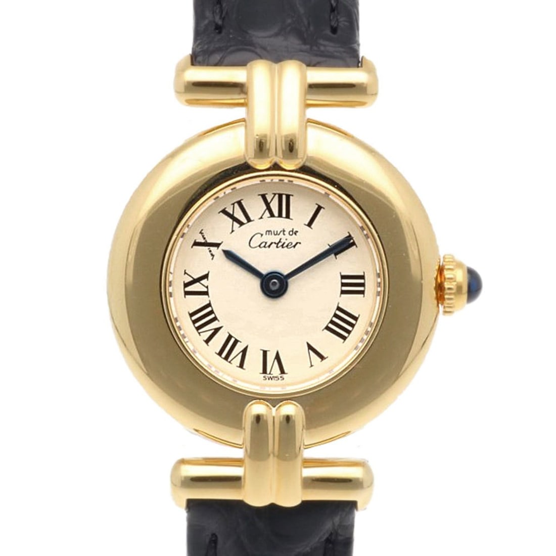 Cartier Must Colisée Wristwatch, 925 Sterling Silver 1902 Quartz Ladies' Watch, Used.: --- Catalog ---Category: SizeWrist Size: 15.5cm / 6.1''Case Diameter: 23.5mm / 0.93''Category: DesignType: WristwatchGender: WomenColor (Dial): IvoryMaterial (Case): Silver 925Category: GeneralMPN: 19