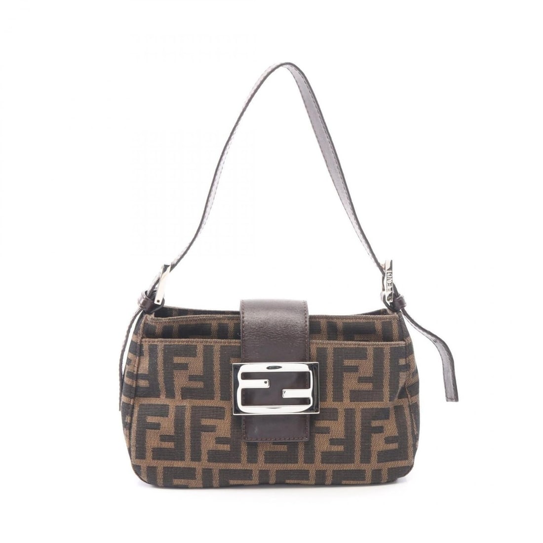 Fendi Zucca Handbag, Canvas and Leather, Women's, Brown: --- Catalog ---Category: SizeSize (HxWxD): 12cm x 19cm x 8cm / 4.72'' x 7.48'' x 3.14''Category: DesignType: HandbagColor: BrownGender: WomenMaterial: Canvas , Leather Category: GeneralBrand: Fendi---