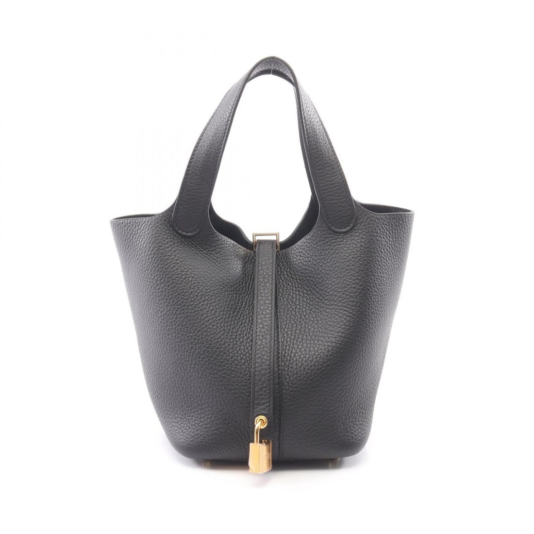 Hermes Picotin Lock PM Handbag, Leather, Taurillon Clemence Women's, Black: --- Catalog ---Category: SizeSize (HxWxD): 18.5cm x 19cm x 13.5cm / 7.28'' x 7.48'' x 5.31''Category: DesignType: HandbagColor: BlackGender: WomenMaterial: Taurillon clemence leather Category: General