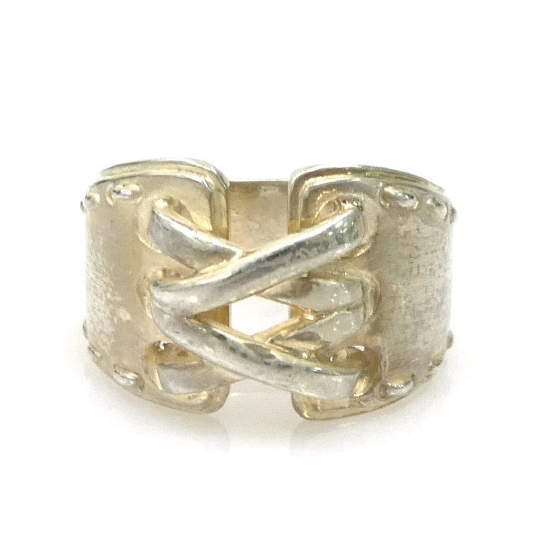Hermes HERMES Ring - Mexico Corset Sterling Silver 925 Women's e62137i: --- Catalog ---Category: SizeJP Size: 10US Size: 5.5Category: DesignType: Band ringColor: SilverGender: WomenMaterial: Silver 925Category: GeneralBrand: Hermes--- Item List ---Section: ConditionRankin