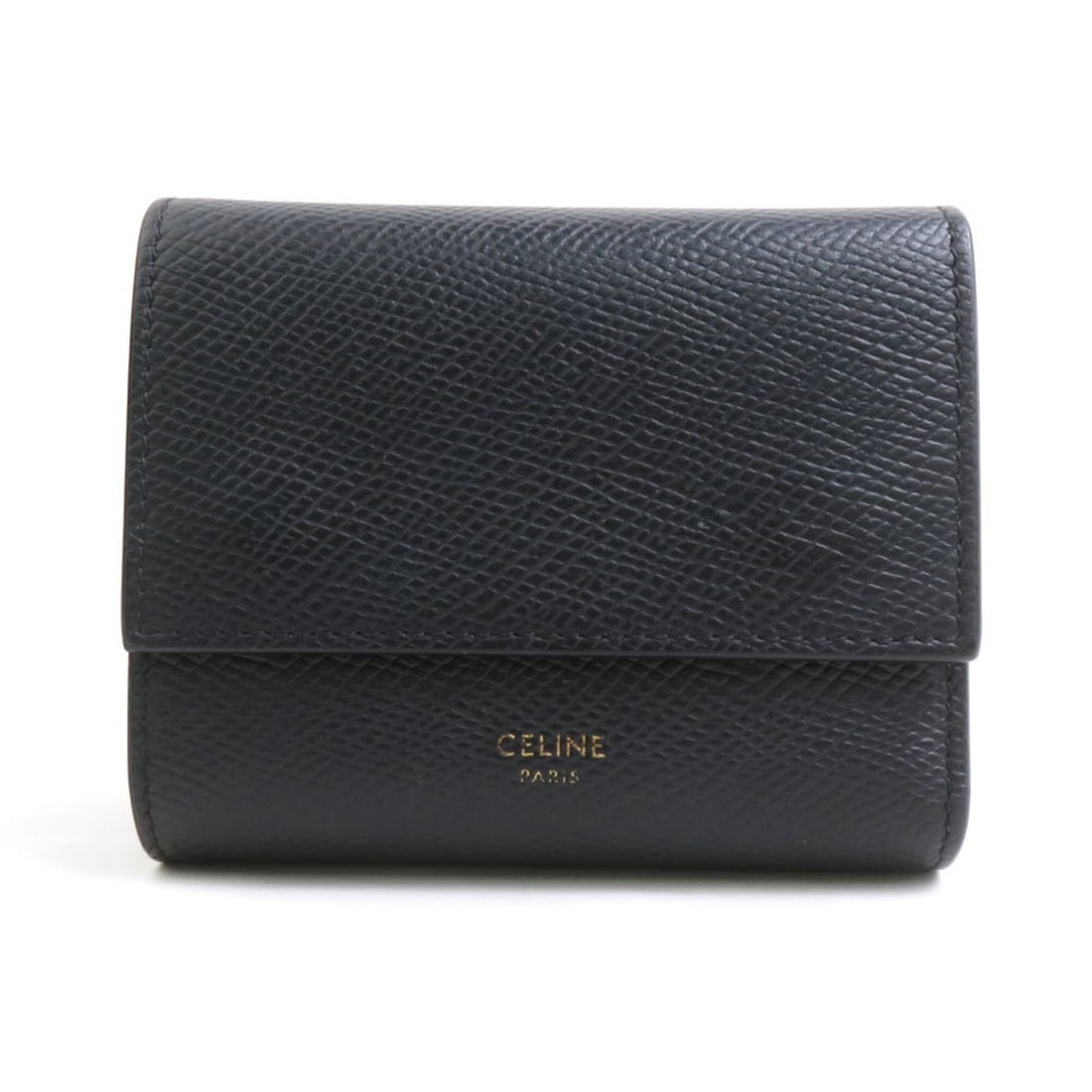 Celine CELINE Tri-fold Wallet Small Trifold Leather Black Women's r11351k: --- Catalog ---Category: SizeSize (HxWxD): 8.5cm x 10.3cm x 3cm / 3.34'' x 4.05'' x 1.18''Category: DesignType: Wallet (tri-fold)Color: BlackGender: WomenMaterial: Leather Category: GeneralBrand: