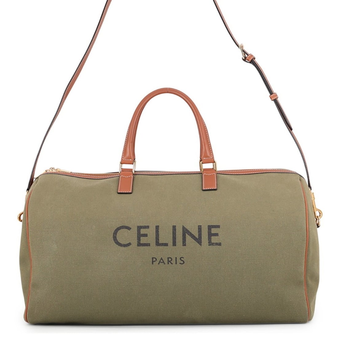 Celine Boston bag, canvas and leather, CELINE 2-way shoulder handbag, (1 of 17)