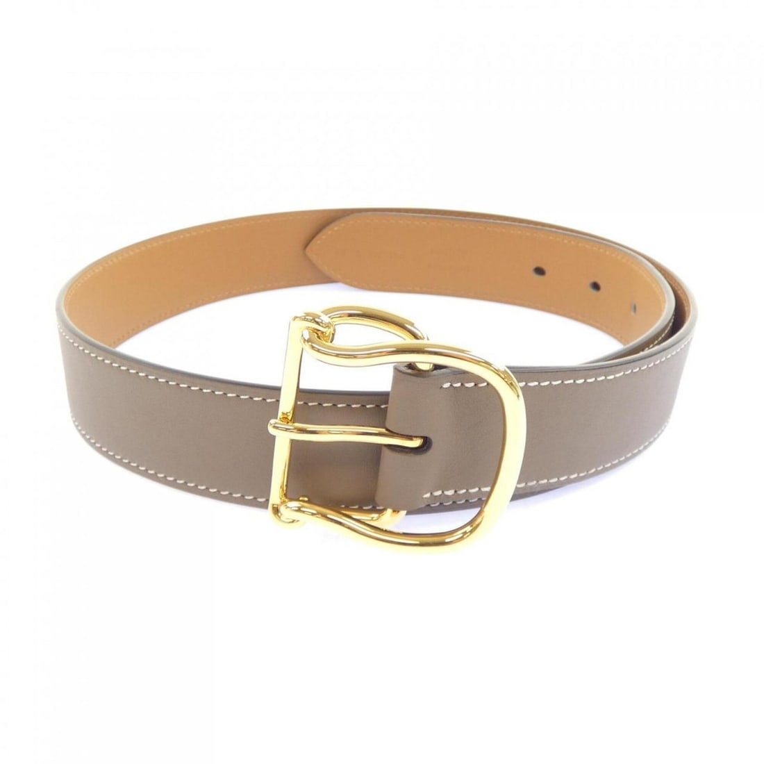 Hermes SALTO 32mm Belt: --- Catalog ---Category: SizeWidth: 3cm / 1.18''Length: 73cm - 78.5cm / 28.74'' - 30.9''Category: DesignType: Standard beltColor: GrayGender: WomenCategory: GeneralBrand: Hermes--- Item List