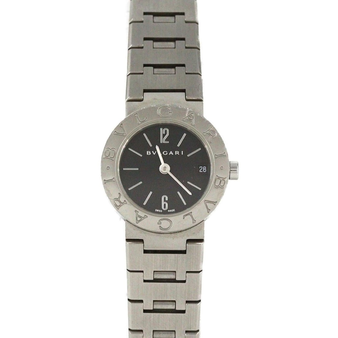 Bulgari BB23SS BB23SSD SS Quartz Watch: --- Catalog ---Category: SizeWrist Size: 14cm / 5.51''Case Diameter: 23mm / 0.91''Category: DesignType: WristwatchGender: WomenColor (Dial): BlackMaterial (Band): Stainless steelMaterial (Case): Stain
