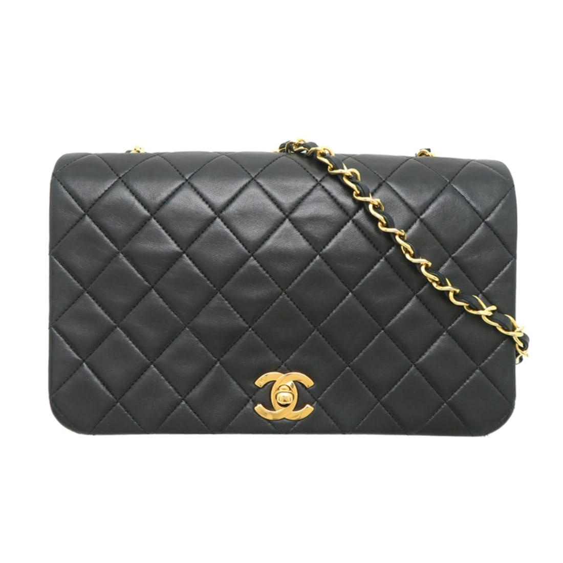 Chanel Matelassé 23 Chain Shoulder Bag for Women, Lambskin, Black: --- Catalog ---Category: SizeSize (HxWxD): 14cm x 7cm / 5.51'' x 2.75''Category: DesignType: Shoulder bagColor: BlackGender: WomenMaterial: Leather Leather/Fur Type: LambskinCategory: GeneralBrand: Ch
