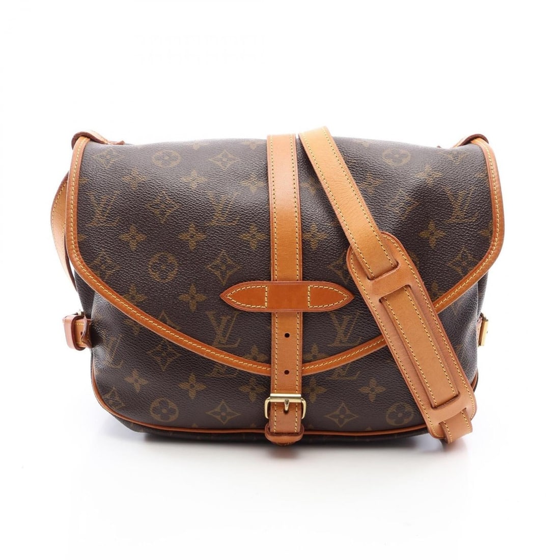 Louis Vuitton Saumur 30 Shoulder Bag/Handbag, Coated Canvas and Leather, Monogram Pattern, Women's,: --- Catalog ---Category: SizeSize (HxWxD): 22cm x 28cm / 8.66'' x 11.02''Category: DesignType: Handbag, Shoulder bagColor: BrownGender: WomenMaterial: Coated canvas , PVC , Monogram , Leather Category