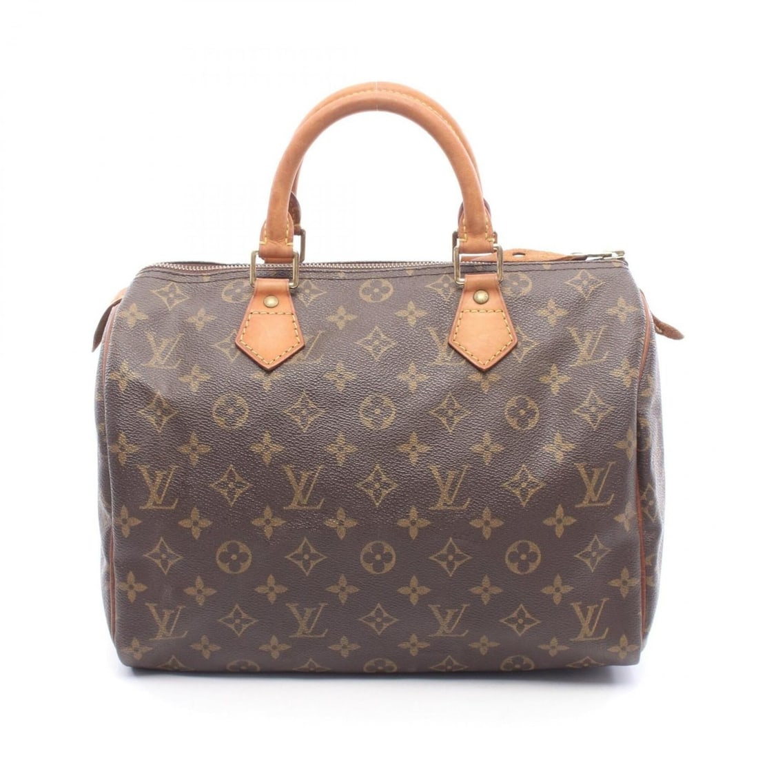 Louis Vuitton Speedy 30 Handbag, Coated Canvas and Leather, Monogram Pattern, Women's, Brown, M41526