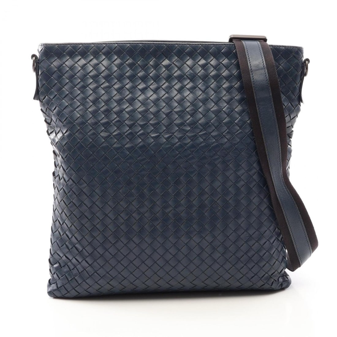Bottega Veneta Intrecciato Shoulder Bag/Handbag, Leather, Women's, Navy