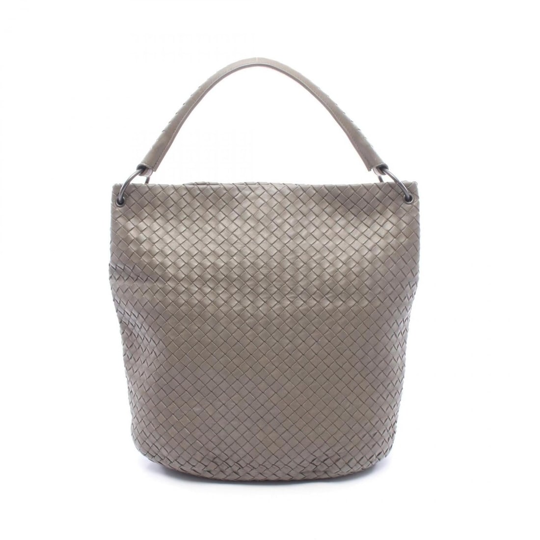 Bottega Veneta Intrecciato Shoulder Bag/Handbag, Leather, Women's, Gray: --- Catalog ---Category: SizeSize (HxWxD): 33cm x 35cm x 10cm / 12.99'' x 13.77'' x 3.93''Strap Length: 83cm - 143cm / 32.67'' - 56.29''Category: DesignType: Handbag, Shoulder bagColor: GrayGender: Wo