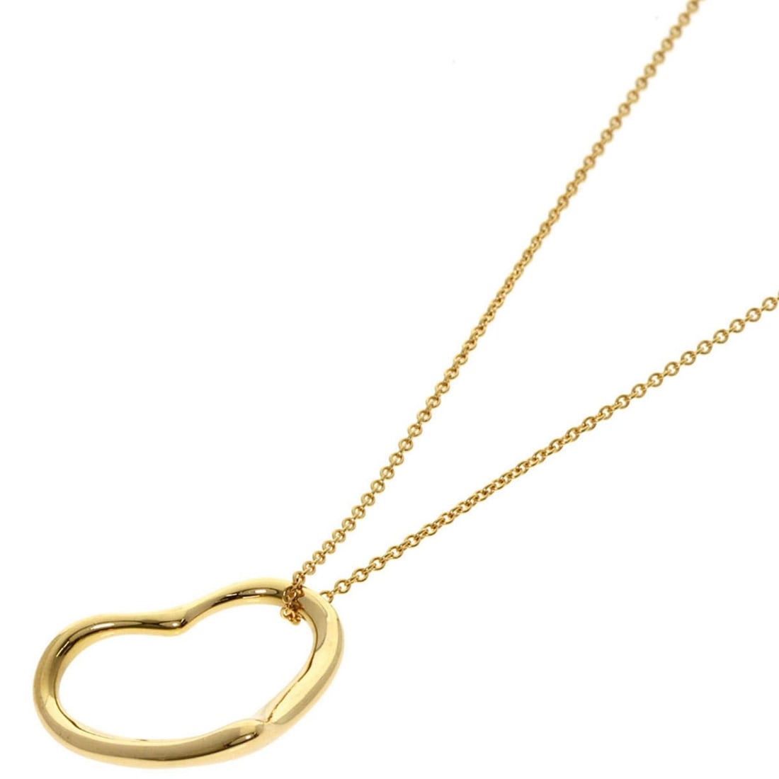 Tiffany & Co. Open Heart Necklace, 18K Yellow Gold, Women's.