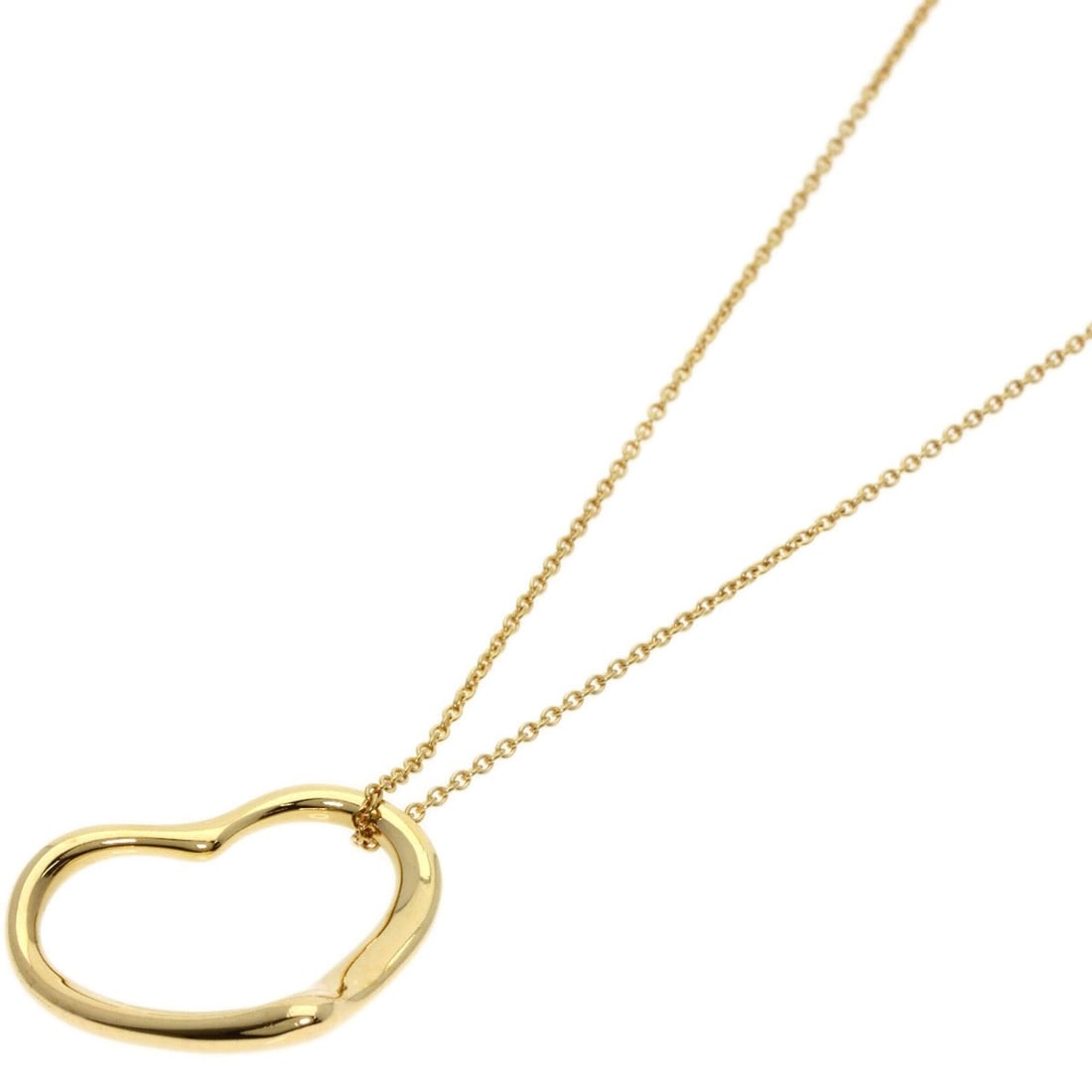 Tiffany & Co. Open Heart Necklace, 18K Yellow Gold, Women's.