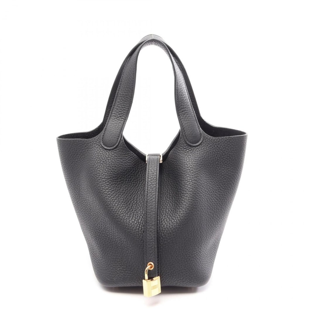 Hermes Picotin Lock PM Handbag, Taurillon Clemence Leather, Women's, Black: --- Catalog ---Category: SizeSize (HxWxD): 18.5cm x 19cm x 13.5cm / 7.28'' x 7.48'' x 5.31''Category: DesignType: HandbagColor: BlackGender: WomenMaterial: Taurillon clemence leather Category: General