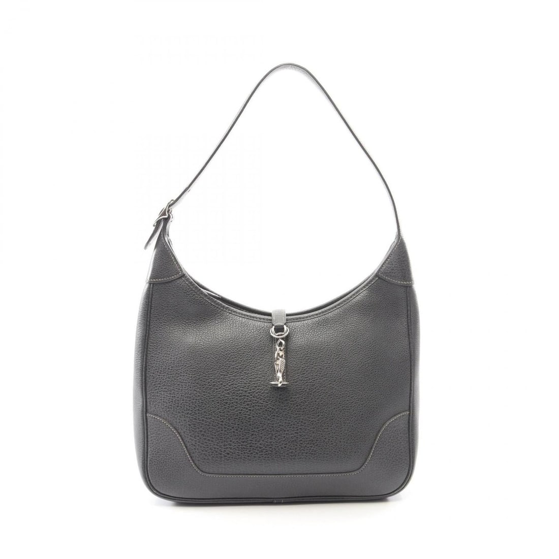 Hermes Trim 31 Graphite Shoulder Bag/Handbag, Buffle Leather, Women's, Gray: --- Catalog ---Category: SizeSize (HxWxD): 22cm x 31cm x 8.5cm / 8.66'' x 12.2'' x 3.34''Category: DesignType: Handbag, Shoulder bagColor: GrayGender: WomenMaterial: Buffalo leather Category: GeneralB