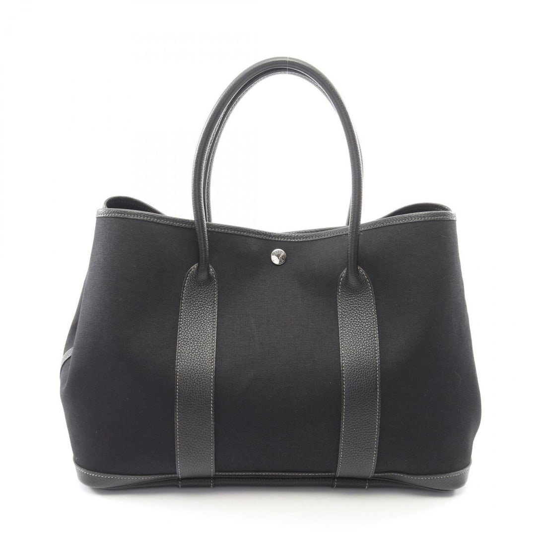 Hermes Garden Party PM Tote Bag Handbag Toile Officier Negonda Women's Black: --- Catalog ---Category: SizeSize (HxWxD): 25cm x 36cm x 17cm / 9.84'' x 14.17'' x 6.69''Category: DesignType: Handbag, Tote bagColor: BlackGender: WomenMaterial: Toile officier , Negonda leather Cate