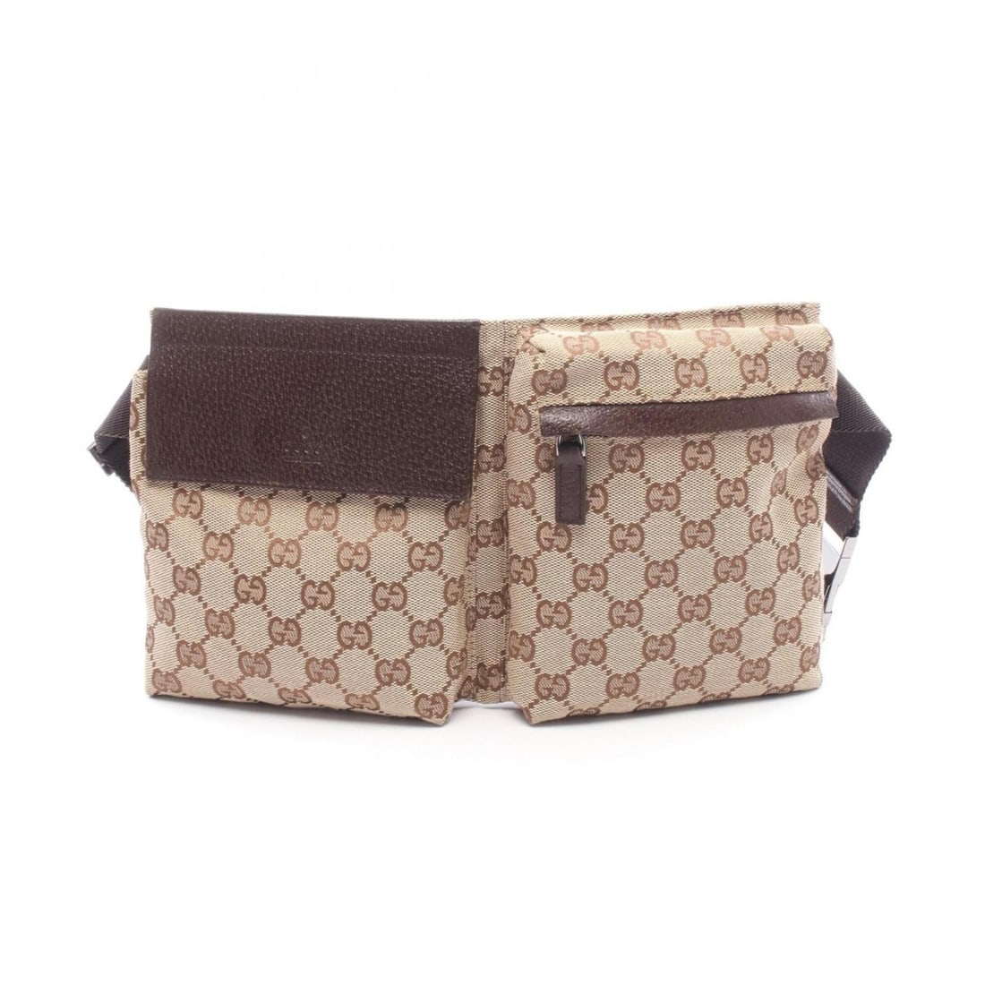 Gucci GG Canvas Waist Bag, Body Handbag, Leather, Men's & Women's, Beige Brown, 28566: --- Catalog ---Category: SizeSize (HxWxD): 16cm x 29cm x 2.5cm / 6.29'' x 11.41'' x 0.98''Category: DesignType: Fanny pack, HandbagColor: Beige, BrownGender: Men,WomenMaterial: Canvas , Leather Catego