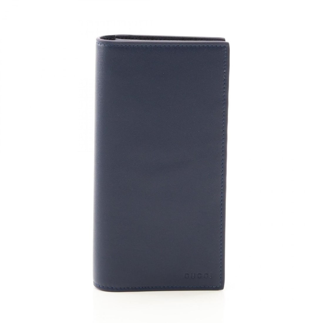 Gucci GG Emblem Long Wallet, Japan Limited Edition, Bi-fold Leather, Men's, Navy, 818955: --- Catalog ---Category: SizeSize (HxWxD): 19cm x 10cm x 2cm / 7.48'' x 3.93'' x 0.78''Category: DesignType: Long wallet (bi-fold)Color: NavyGender: MenMaterial: Leather Category: GeneralBrand: Gucci-