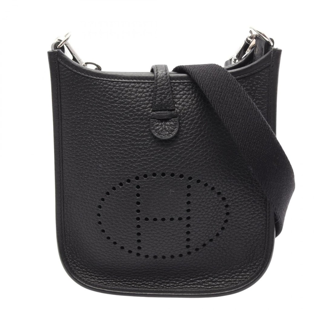 Hermes Evelyne Amazon TPM Shoulder Bag Handbag Leather Taurillon Clemence Women's Black