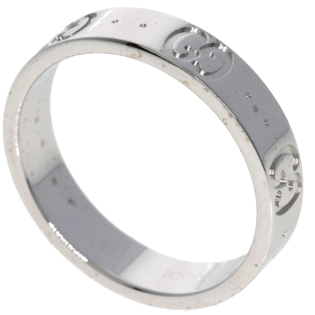 Gucci Icon #11 Ring - 18K White Gold Women's GUCCI: --- Catalog ---Category: SizeWidth: 4mm / 0.16''Weight: 3.6g / 0.12oz.JP Size: 11US Size: 6Category: DesignType: Band ringGender: WomenMaterial: White gold (18K)Category: GeneralLine: IconBrand: Gucci