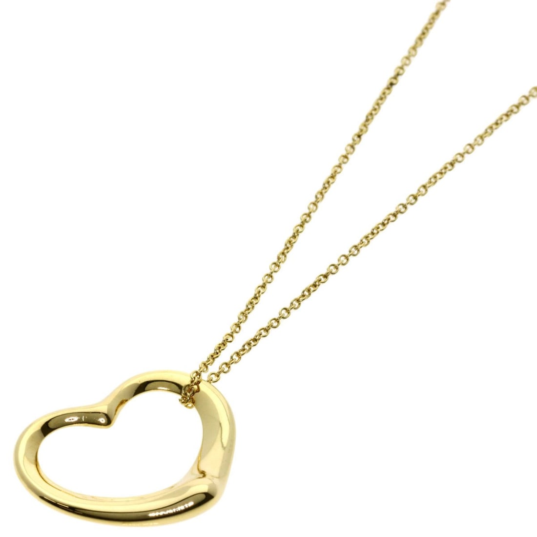 Tiffany & Co. Open Heart Necklace, 18K Yellow Gold, Women's.